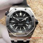 Swiss Replica Audemars Piguet Royal Oak Offshore Diver Forged Carbon Black Dial Watch